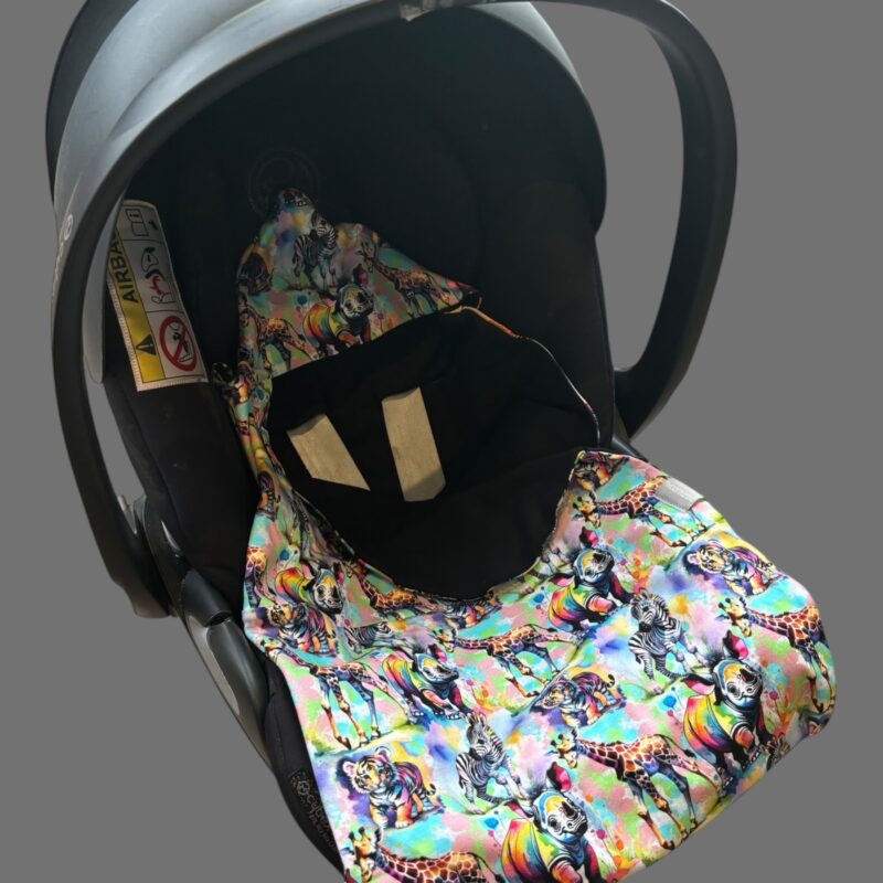 Car Seat / Buggy Blanket - Safari Splash