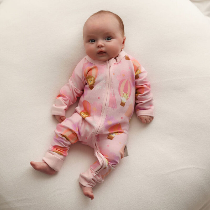 Zipped Suit | Oh! The Places You'll go (Pink)