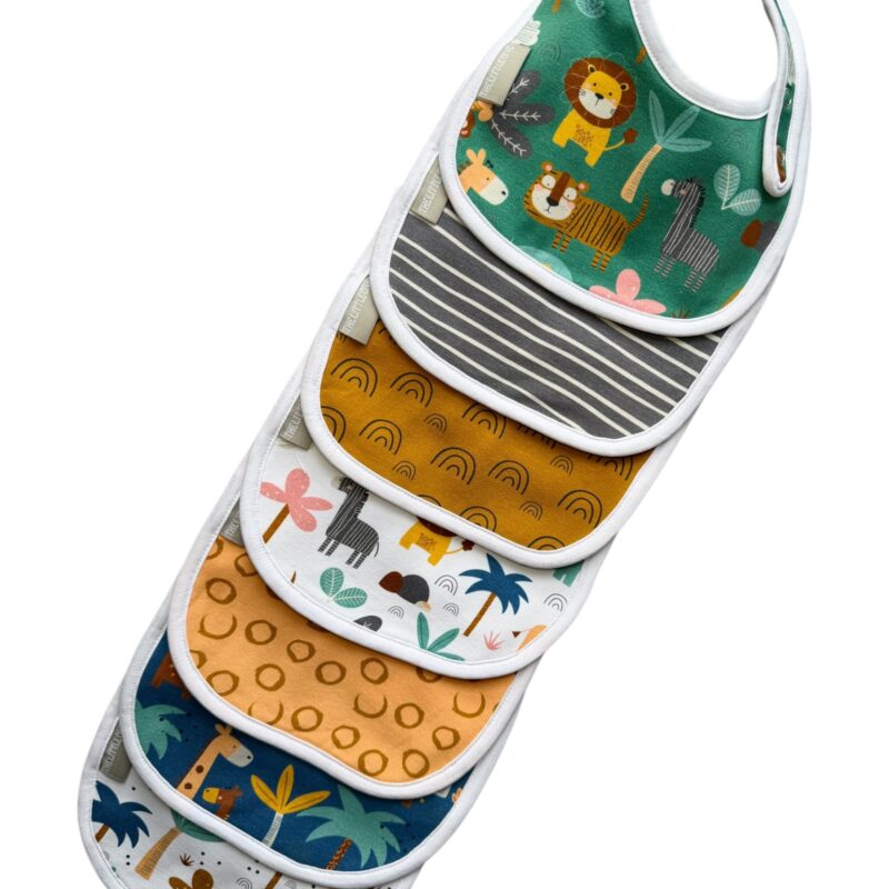 Round Bib Multipacks | Safari Theme 7