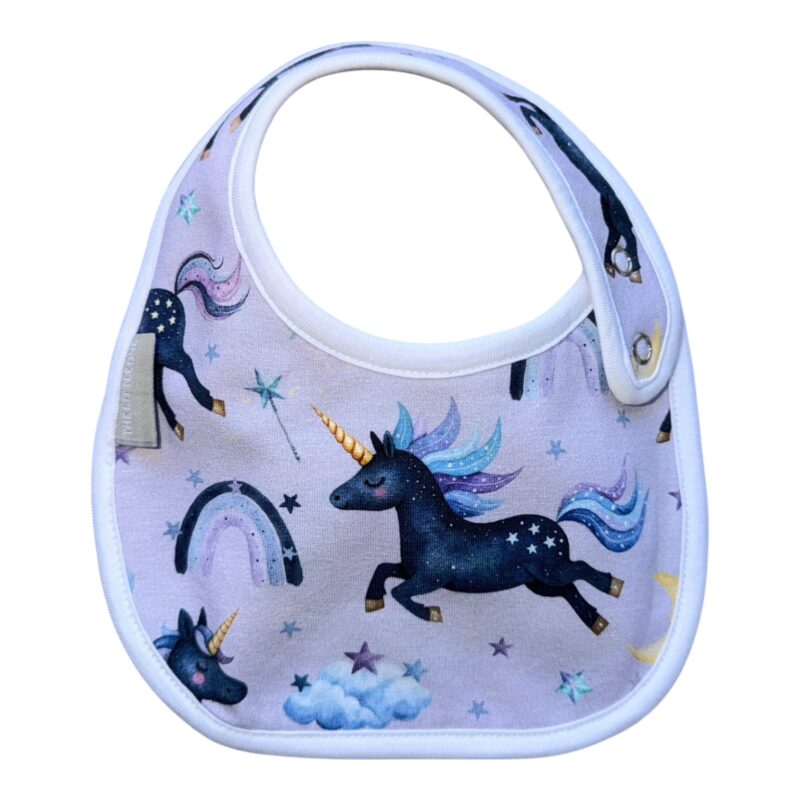 Round Bib | Midnight Unicorn