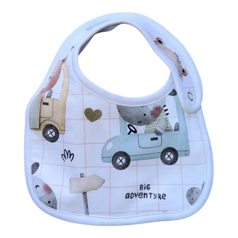 Round Bib | Zoom Zoom Zoo