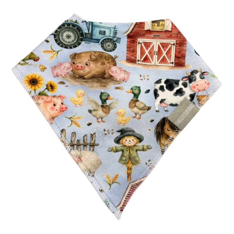 Bandana Bib | Blue Barnyard